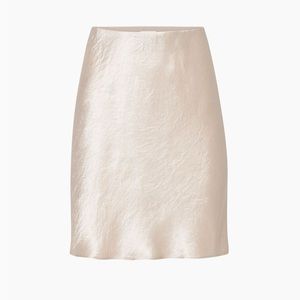 babaton satin mini skirt